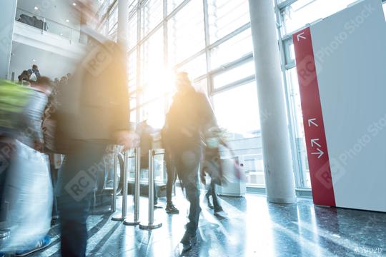 Blurred trade fair entrance   : Stock Photo or Stock Video Download rcfotostock photos, images and assets rcfotostock | RC Photo Stock.: