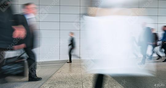 blurred trade fair visitors walking in a floor  : Stock Photo or Stock Video Download rcfotostock photos, images and assets rcfotostock | RC Photo Stock.: