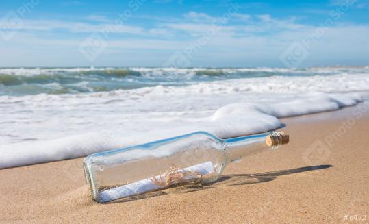 bottle with a message at the beach  : Stock Photo or Stock Video Download rcfotostock photos, images and assets rcfotostock | RC Photo Stock.: