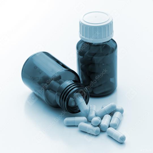 Bottles with medical pills drugs   : Stock Photo or Stock Video Download rcfotostock photos, images and assets rcfotostock | RC Photo Stock.: