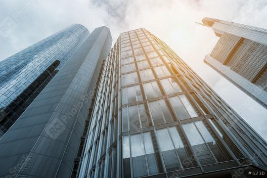 Bottom view of modern skyscrapers in business district  : Stock Photo or Stock Video Download rcfotostock photos, images and assets rcfotostock | RC Photo Stock.:
