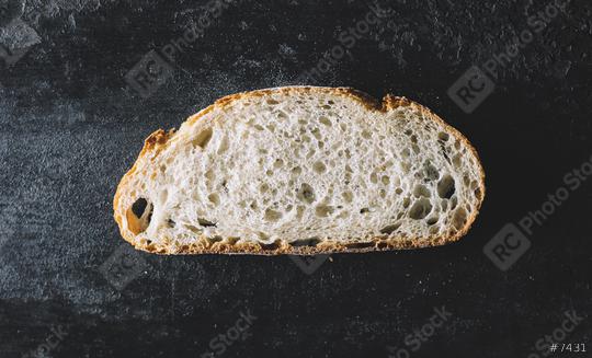 bread slice on dark background  : Stock Photo or Stock Video Download rcfotostock photos, images and assets rcfotostock | RC Photo Stock.: