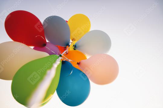 bright bunch of Colorful balloons  : Stock Photo or Stock Video Download rcfotostock photos, images and assets rcfotostock | RC Photo Stock.: