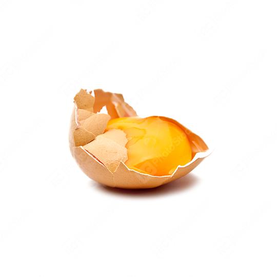 Broken egg isolated on white  : Stock Photo or Stock Video Download rcfotostock photos, images and assets rcfotostock | RC-Photo-Stock.: