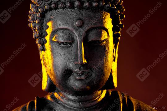Buddha statue head with glow against black background  : Stock Photo or Stock Video Download rcfotostock photos, images and assets rcfotostock | RC Photo Stock.: