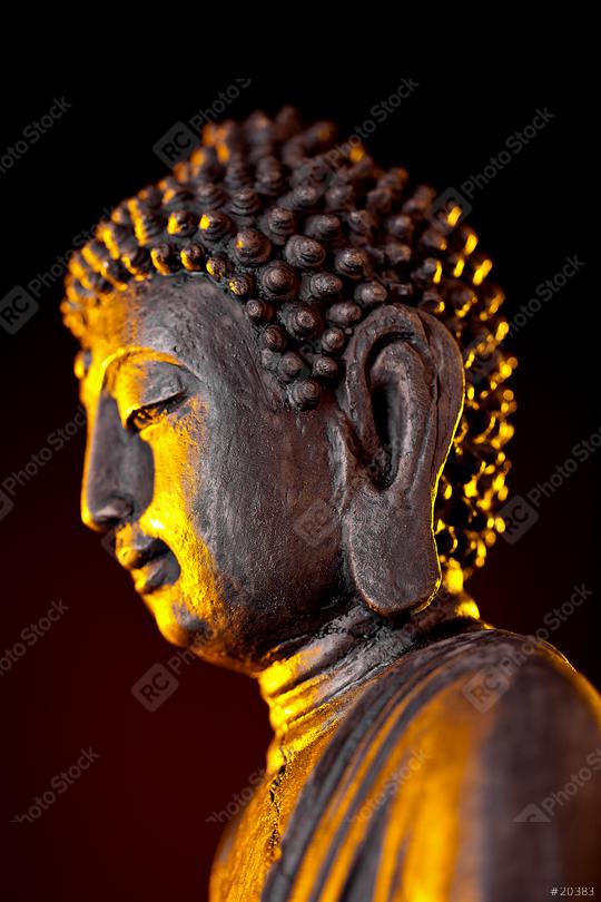 Buddha statue with glow against black background  : Stock Photo or Stock Video Download rcfotostock photos, images and assets rcfotostock | RC Photo Stock.: