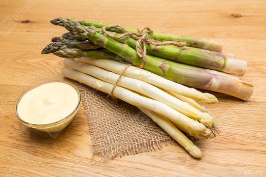 bundels of asparagus with hollandaise sauce  : Stock Photo or Stock Video Download rcfotostock photos, images and assets rcfotostock | RC Photo Stock.:
