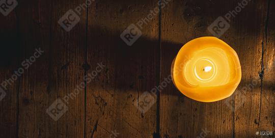 Burning candle over wooden background, elegant low-key shot, including copy space  : Stock Photo or Stock Video Download rcfotostock photos, images and assets rcfotostock | RC Photo Stock.: