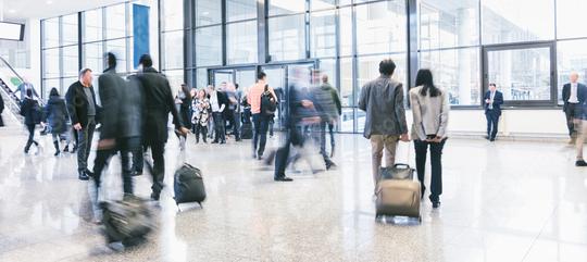 business commuters walking at a airport  : Stock Photo or Stock Video Download rcfotostock photos, images and assets rcfotostock | RC Photo Stock.: