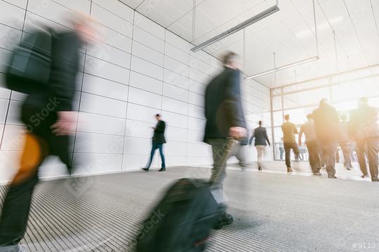 business commuters walking in a corridor  : Stock Photo or Stock Video Download rcfotostock photos, images and assets rcfotostock | RC Photo Stock.: