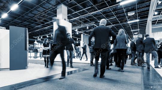 Business People Commuter Walking at Rush Hour on a trade fair  : Stock Photo or Stock Video Download rcfotostock photos, images and assets rcfotostock | RC Photo Stock.: