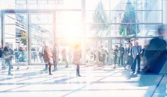 Business people walking and talking in a modern company office. Geometric pattern and skyscrapers foreground. Toned image double exposure mock up blurred  : Stock Photo or Stock Video Download rcfotostock photos, images and assets rcfotostock | RC Photo Stock.:
