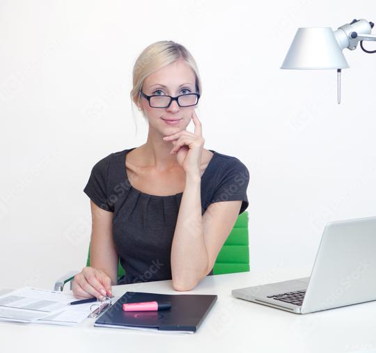 Business woman at work desk  : Stock Photo or Stock Video Download rcfotostock photos, images and assets rcfotostock | RC Photo Stock.:
