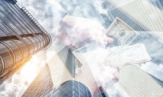 businessman counting dollar notes. Skyscraper office building on Double exposure background  : Stock Photo or Stock Video Download rcfotostock photos, images and assets rcfotostock | RC Photo Stock.: