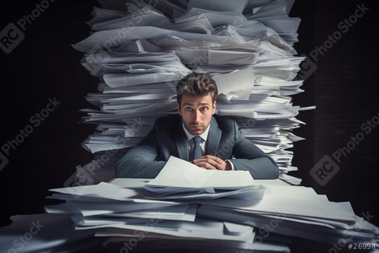 Businessman with a surprised expression buried in paperwork
  : Stock Photo or Stock Video Download rcfotostock photos, images and assets rcfotostock | RC Photo Stock.: