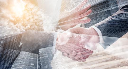 businessmans partnership handshake. Successful businessmen handshaking after good deal. Double exposure photo.  : Stock Photo or Stock Video Download rcfotostock photos, images and assets rcfotostock | RC Photo Stock.: