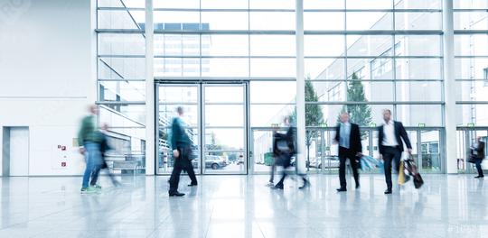 businesspeople walking in the corridor of an Exhibition  : Stock Photo or Stock Video Download rcfotostock photos, images and assets rcfotostock | RC Photo Stock.: