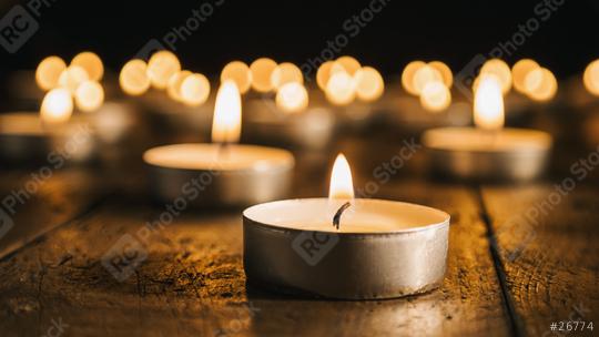candlelights on a wooden table  : Stock Photo or Stock Video Download rcfotostock photos, images and assets rcfotostock | RC Photo Stock.: