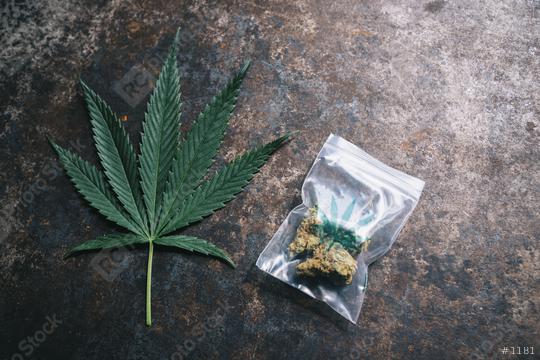 Cannabis buds in a plastic bag with Hanf sign and Hemp leaf. Concept of herbal alternative medicine, cbd oil, pharmaceutical industry or illegal drug use  : Stock Photo or Stock Video Download rcfotostock photos, images and assets rcfotostock | RC Photo Stock.: