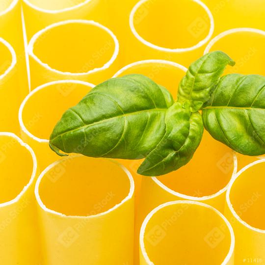 cannelloni pasta tubes with basil leaf  : Stock Photo or Stock Video Download rcfotostock photos, images and assets rcfotostock | RC Photo Stock.: