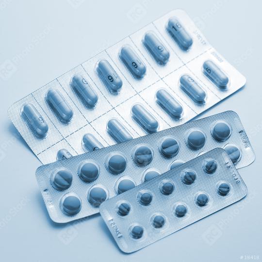 capsule Tablets drugs mix doctor pills flu in Blister packagings antibiotic pharmacy medicine medical  : Stock Photo or Stock Video Download rcfotostock photos, images and assets rcfotostock | RC Photo Stock.: