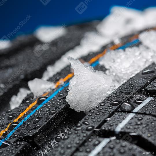 car tire with ice and snow at the winter  : Stock Photo or Stock Video Download rcfotostock photos, images and assets rcfotostock | RC Photo Stock.: