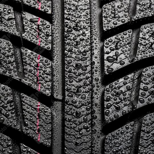 Car tires close-up Winter wheel profile structure with waterdrops on blue black background  : Stock Photo or Stock Video Download rcfotostock photos, images and assets rcfotostock | RC Photo Stock.: