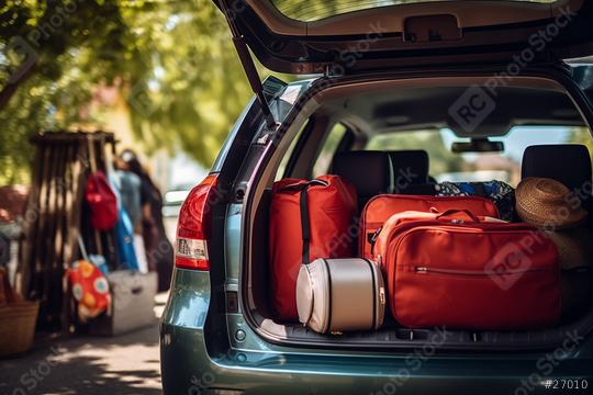 Car trunk packed with luggage for a trip
  : Stock Photo or Stock Video Download rcfotostock photos, images and assets rcfotostock | RC Photo Stock.: