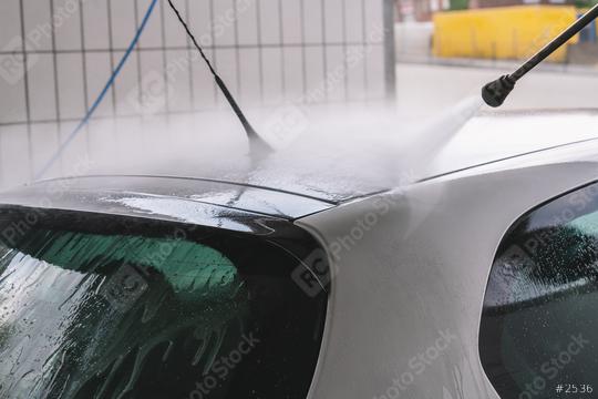 Car Wash Cleaning Car Using High Pressure Water  : Stock Photo or Stock Video Download rcfotostock photos, images and assets rcfotostock | RC Photo Stock.:
