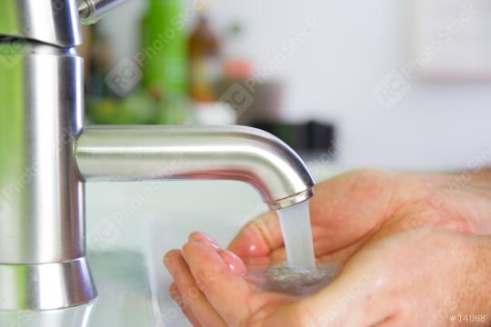 catching fresh water with hand  : Stock Photo or Stock Video Download rcfotostock photos, images and assets rcfotostock | RC Photo Stock.: