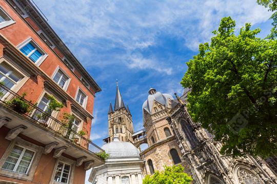 Cathedral of Aachen at the old town  : Stock Photo or Stock Video Download rcfotostock photos, images and assets rcfotostock | RC Photo Stock.: