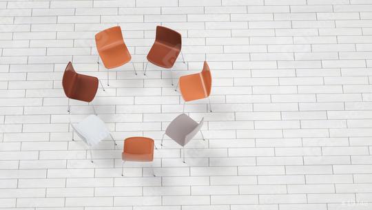 Chairs in a circle - 3D Photorealistic render  : Stock Photo or Stock Video Download rcfotostock photos, images and assets rcfotostock | RC Photo Stock.: