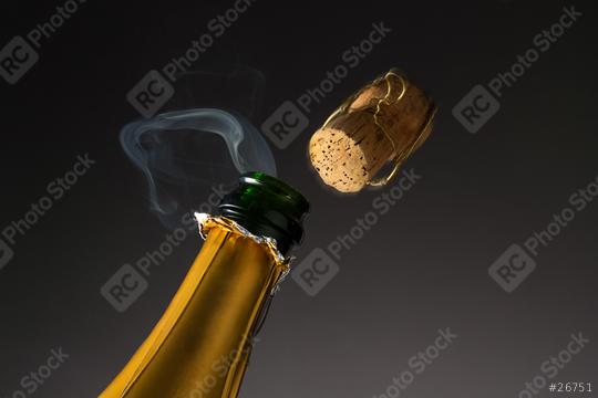 champagne popping with steam  : Stock Photo or Stock Video Download rcfotostock photos, images and assets rcfotostock | RC Photo Stock.: