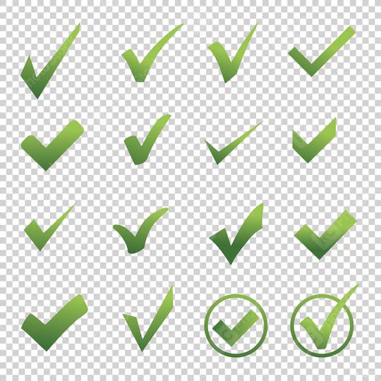 Check icon set 3d, ok symbol in different on checked transparent background. Vector illustration. Eps 10 vector file.  : Stock Photo or Stock Video Download rcfotostock photos, images and assets rcfotostock | RC Photo Stock.: