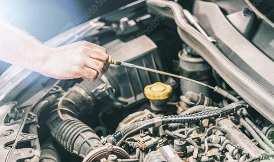 check the oil in modern car motor   : Stock Photo or Stock Video Download rcfotostock photos, images and assets rcfotostock | RC Photo Stock.: