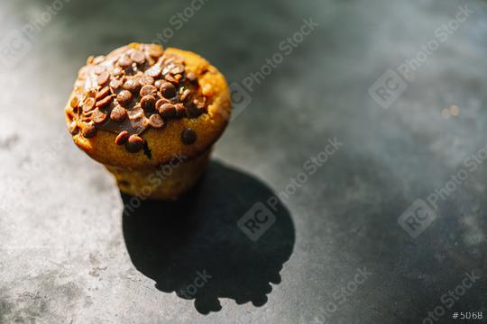 Chocolate cake or muffin, homemade cakes on wooden background  : Stock Photo or Stock Video Download rcfotostock photos, images and assets rcfotostock | RC Photo Stock.: