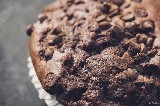 chocolate dark cooked muffin close-up  : Stock Photo or Stock Video Download rcfotostock photos, images and assets rcfotostock | RC Photo Stock.: