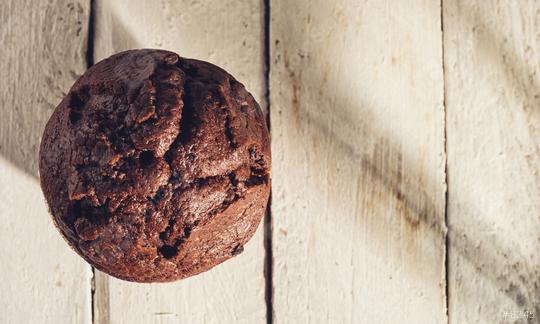 Chocolate muffin, homemade bakery on a wooden table, including copy space  : Stock Photo or Stock Video Download rcfotostock photos, images and assets rcfotostock | RC Photo Stock.: