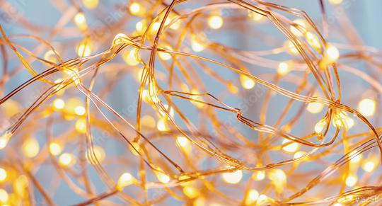 christmas Copper Wire String LED Lights  : Stock Photo or Stock Video Download rcfotostock photos, images and assets rcfotostock | RC Photo Stock.: