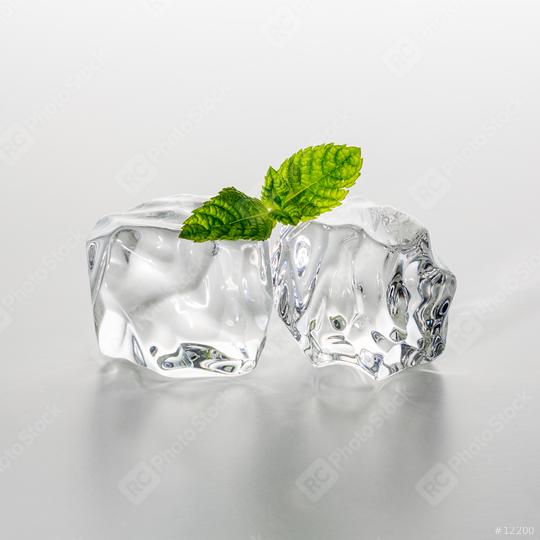 chunks of ice with mint  : Stock Photo or Stock Video Download rcfotostock photos, images and assets rcfotostock | RC Photo Stock.:
