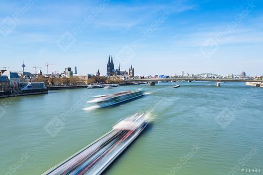 city of cologne at the rhine river  : Stock Photo or Stock Video Download rcfotostock photos, images and assets rcfotostock | RC Photo Stock.: