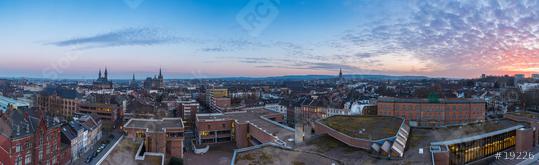 city skyline of Aachen at sunset panorama  : Stock Photo or Stock Video Download rcfotostock photos, images and assets rcfotostock | RC Photo Stock.: