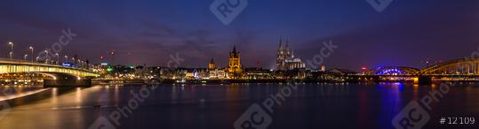 City skyline of cologne at night  : Stock Photo or Stock Video Download rcfotostock photos, images and assets rcfotostock | RC Photo Stock.: