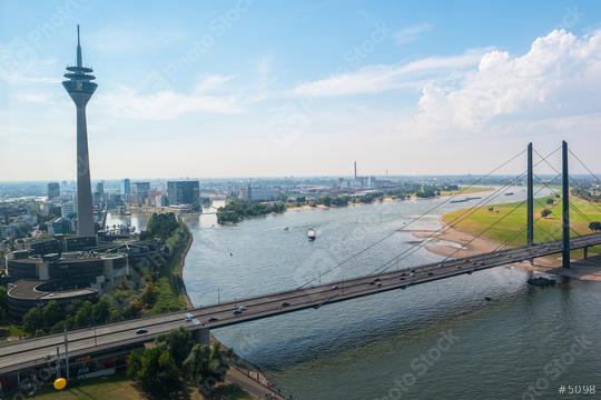 Cityscape of Dusseldorf aerial view at summer  : Stock Photo or Stock Video Download rcfotostock photos, images and assets rcfotostock | RC Photo Stock.: