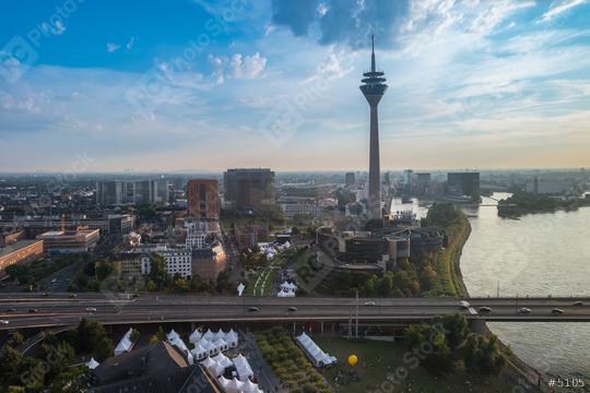 Cityscape of Dusseldorf at the morning   : Stock Photo or Stock Video Download rcfotostock photos, images and assets rcfotostock | RC Photo Stock.: