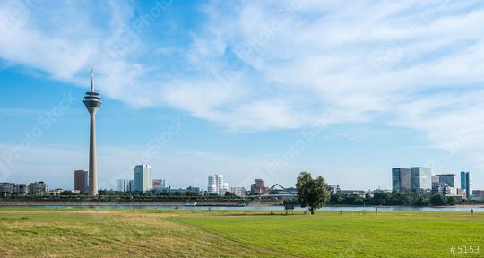 Cityscape of Dusseldorf in a cloudy summer day  : Stock Photo or Stock Video Download rcfotostock photos, images and assets rcfotostock | RC Photo Stock.: