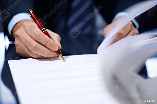 Close up of businessman signing a contract.  : Stock Photo or Stock Video Download rcfotostock photos, images and assets rcfotostock | RC Photo Stock.: