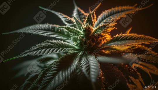 Close up of cannabis plant with bud (Generative AI)  : Stock Photo or Stock Video Download rcfotostock photos, images and assets rcfotostock | RC Photo Stock.: