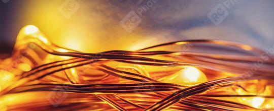 Close-up of LED Lights on a Copper Wire String  : Stock Photo or Stock Video Download rcfotostock photos, images and assets rcfotostock | RC Photo Stock.:
