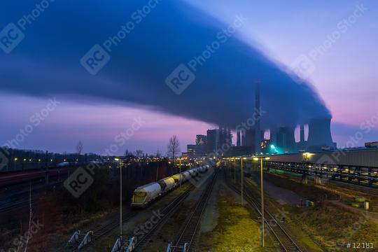 coal power station at sunset  : Stock Photo or Stock Video Download rcfotostock photos, images and assets rcfotostock | RC Photo Stock.: